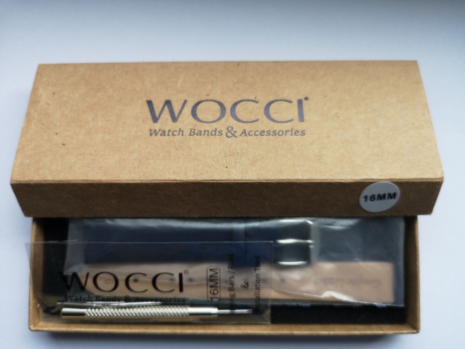 Pasek skórzany do zegarka 16mm WOCCI