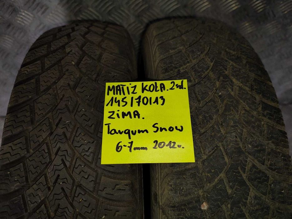 matiz koła 2szt 145/70/13 6-7mm 2012r