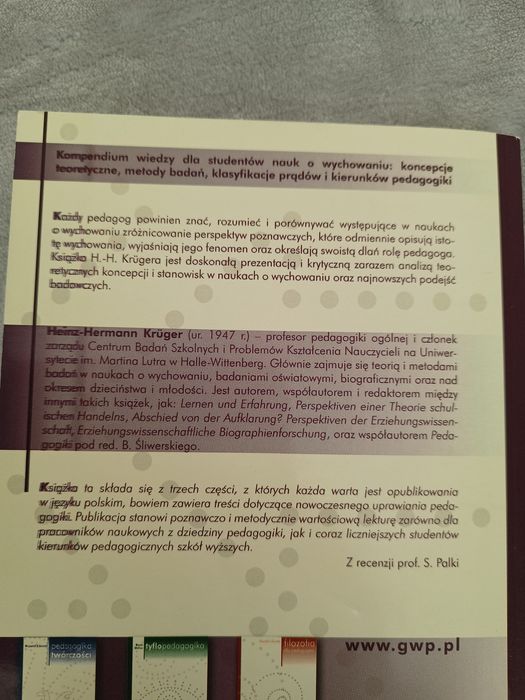 Metody badań w pedagogice, Heinz-Herman Krüger,  2007