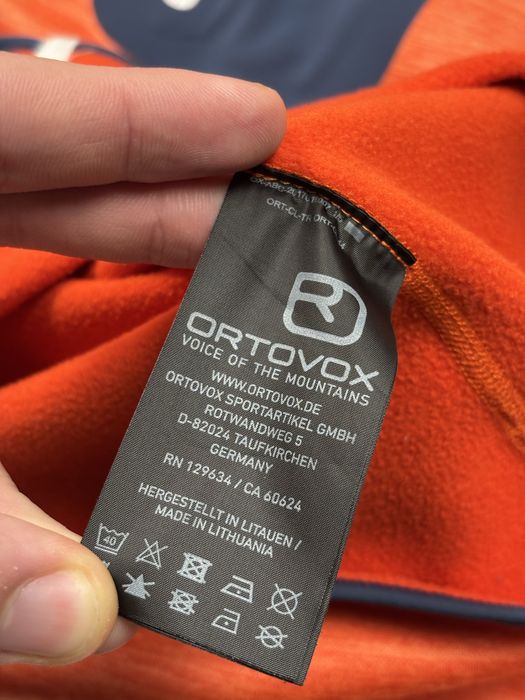 Bluza z kapturem męska Ortovox Merino Orange Hoodie