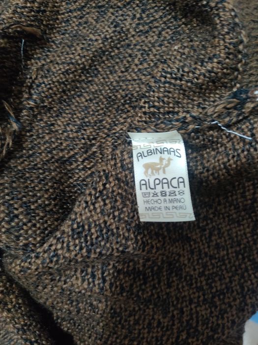 Camisola artesanal de lã de alpaca