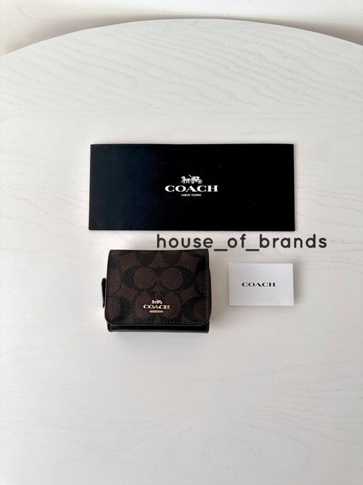 COACH Trifold Wallet Подарок Женский кошелек жіночий гаманець коач