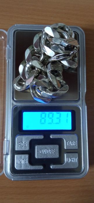 Włoska bransoleta srebrna próba 925 ciężka 89 gram