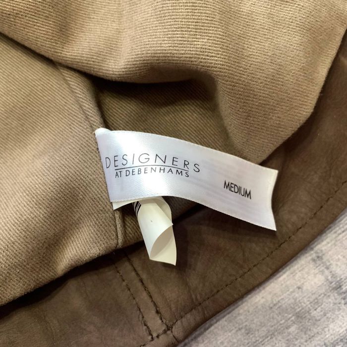 Мужская кожаная куртка John Rocha Brown Leather Cafe Racer Jacket