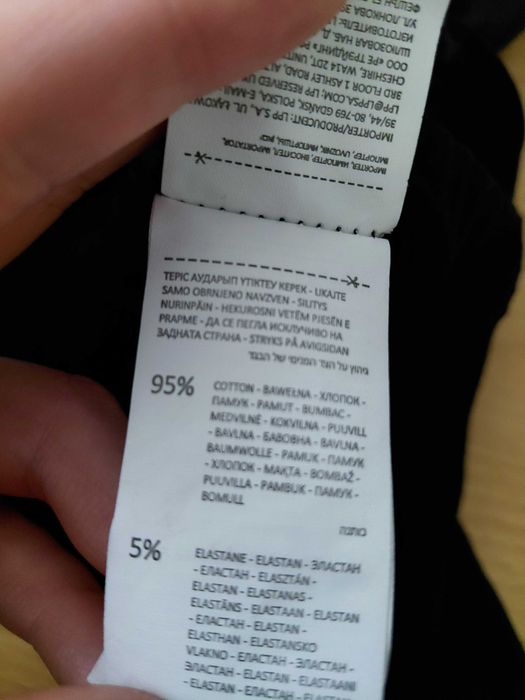 Długa czarna sukienka bawełniana