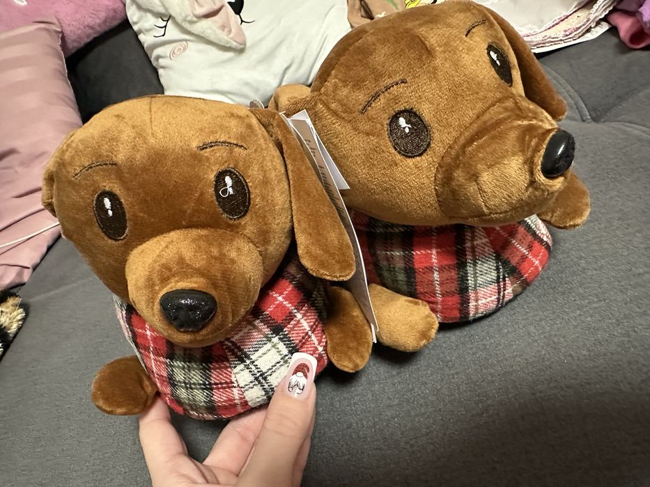 Nowe śliczne kapcie damskie Pieski Jamniki