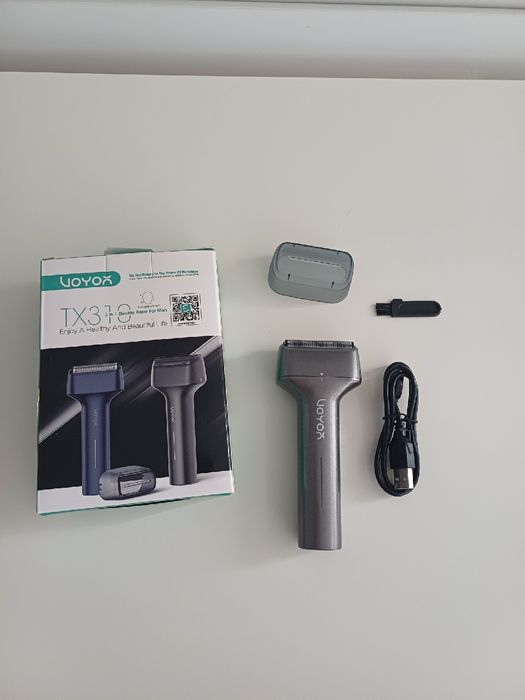 Golarka Elektryczna Męska 3w1 Wodoodporna USB LED 90min VOYOR TX310