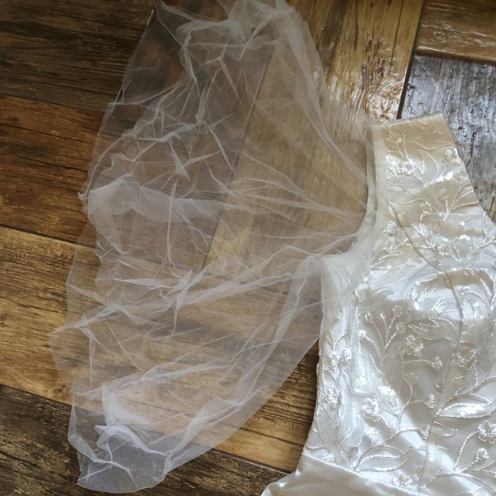 Весільна сукня shein рукава фатинові а-силуету m. весельне плаття.