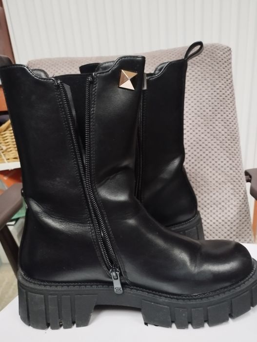 Botki ocieplane roz 36