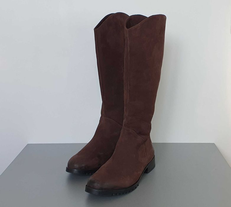 Замшеві чоботи єврозима р.37