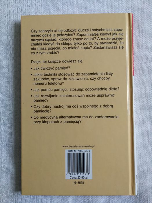 Książka - "Domowe sposoby na lepszą pamięć"