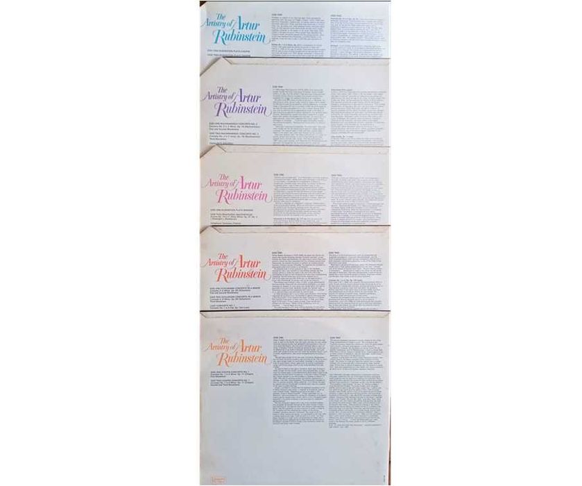 A Arte de Artur Rubinstein (Coleção de 5 LPs Clássicos)