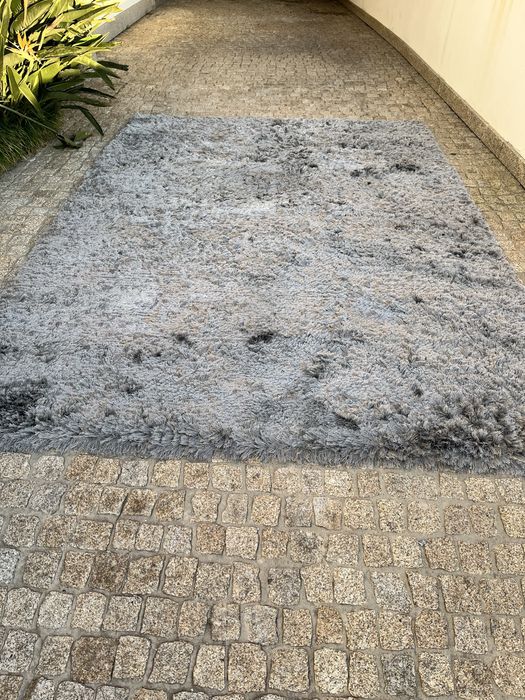 Carpete Creta de cor cinza 200x290