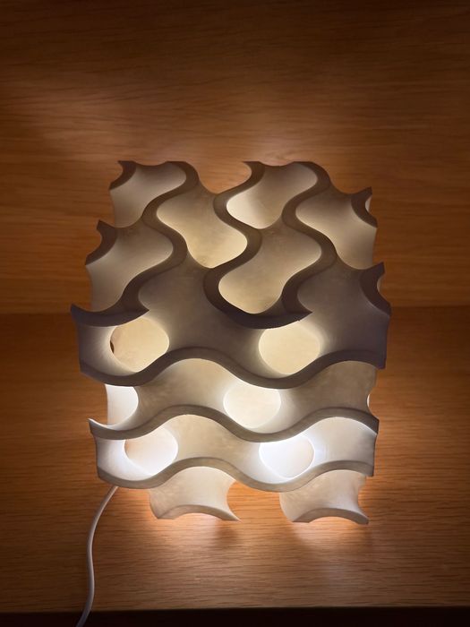 Candeeiro Mesa Design Escultural Efeito Coral