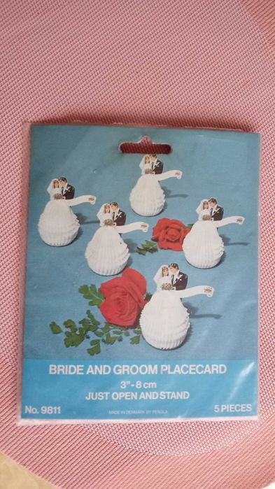 Ślubne dekoracje papierowe 19 cm