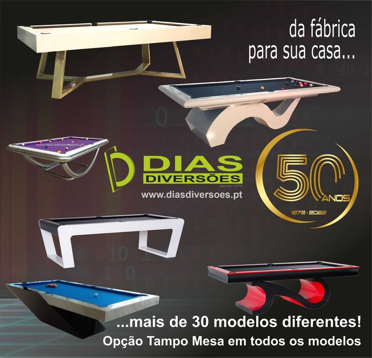 Snooker/Bilhar modelo "Funchal" - NOVOS - (da fábrica)
1.990 €