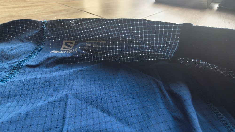 Spodenki lekkie marki Salomon S Lab Short 6 M, granat, NOWE, rozm. XL