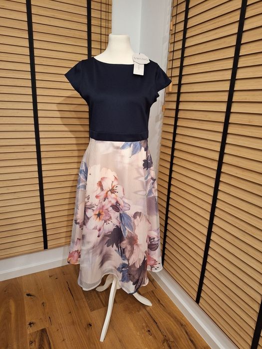 Swing, damska sukienka koktajlowa, r. L/XL