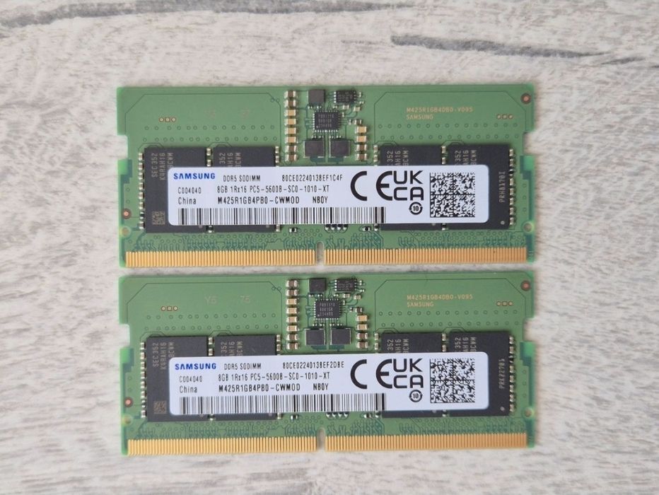 пам'ять SO-DIMM DDR5 16GB (2x8) 5600MHz Samsung. Trade-in
