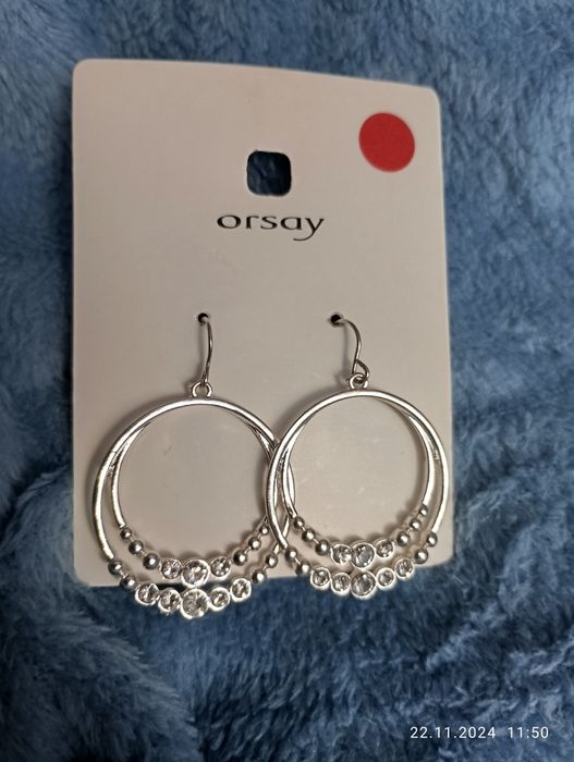 Kolczyki koła cyrkonie