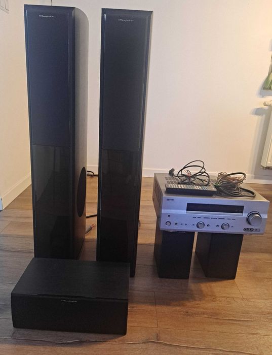 Zestaw kino domowe , głośniki Wharfedale, amplituner Yamaha