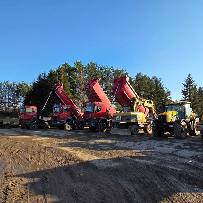 Wykopy roboty ziemne,kop-ład,koparki wywrotki rozbiórki,kruszenie przesiewanie transport