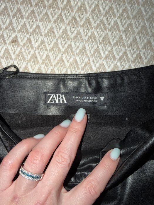 Екокожа юбка zara розмір s