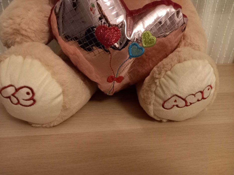 Urso de peluche "Te Amo" SEM USO