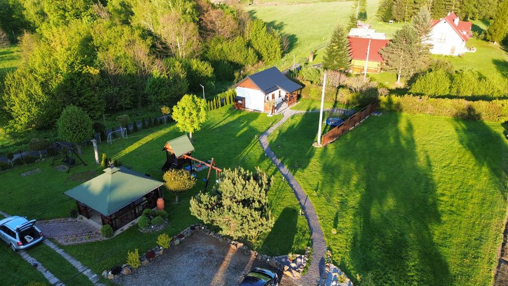 Noclegi Bieszczady Domek "Dychnij se" Myczkòw Polańczyk Solina Jacuzzi