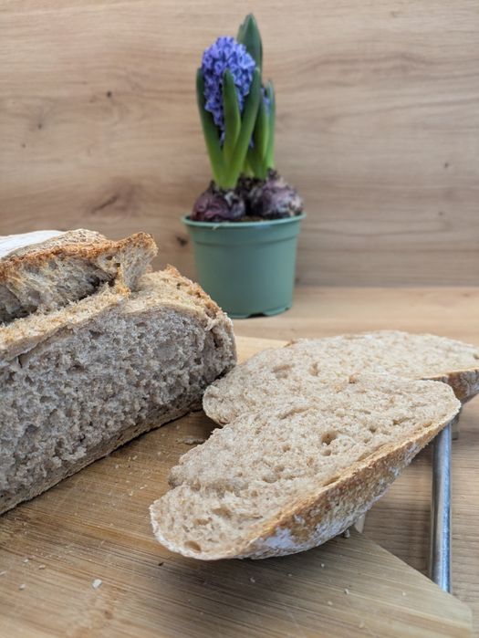 Chleb na zakwasie z mąk z certyfikatem BIO