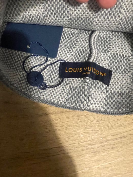 Gorro Damier da Louis Vuitton 'Cinza'