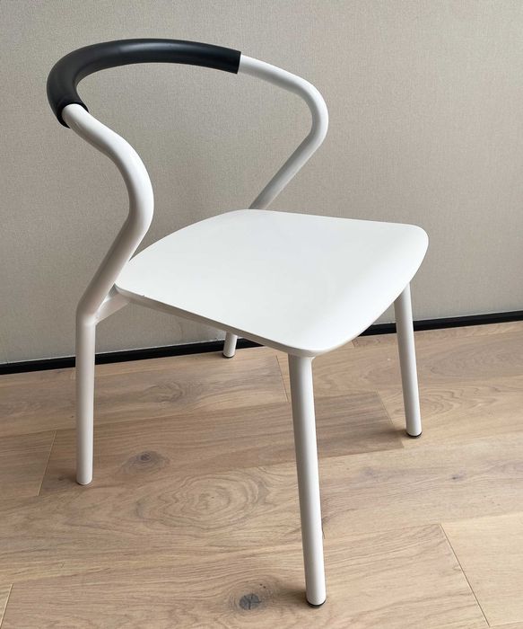 Krzesło białe duńskie nowoczesne | skandynawski design | do stołu