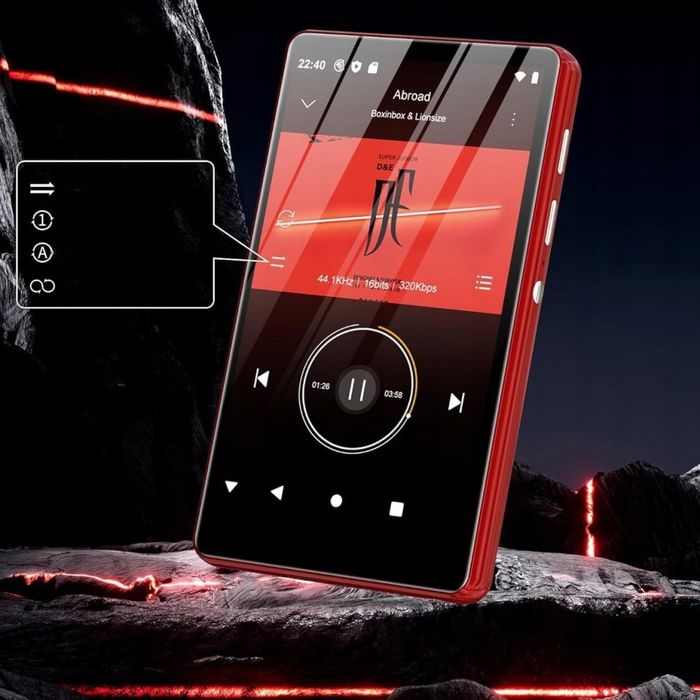 Odtwarzacz MP3 Bluetooth WiFi 80GB Android 4" Dotykowy MP4 Radio FM HiFi