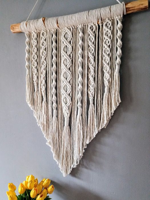 Makrama duża Boho Home dekoracja ślubna