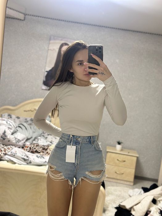 Шикарні джинсові шорти Zara 36 розмір