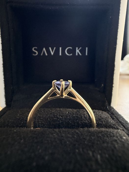 Pierscionek The Light Savicki Tanzanit rozm 13, 585
