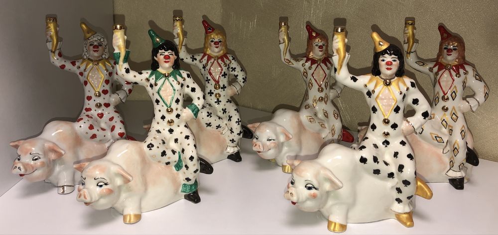 Клоуны, фарфор, Коростень