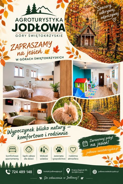 Noclegi - centrum,Góry Świętokrzyskie, Krajno-Zagórze,apartamenty