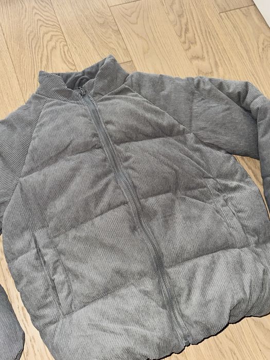 Kurtka sztruksowa szara 158 dla dziewczynki