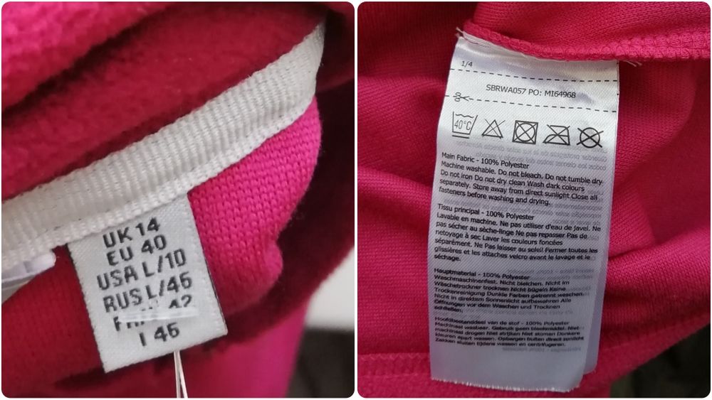 Флісова кофта Regatta Outdoor, жіноча, фліска, розмір L,uk14, тоненька