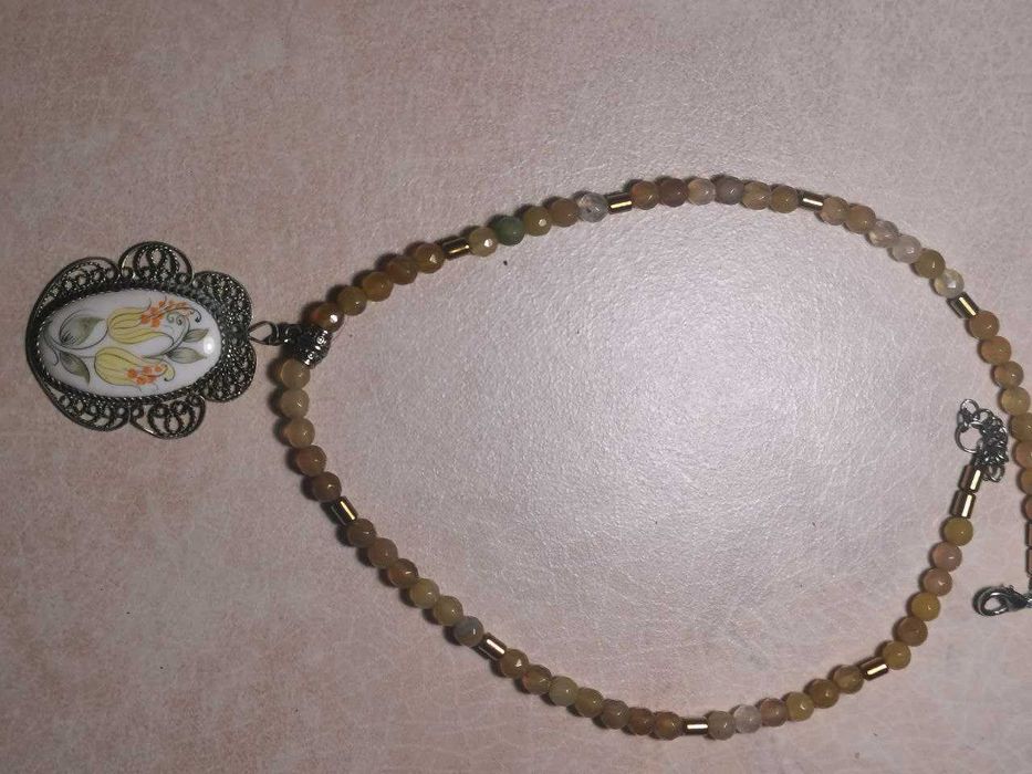 Колье с кулоном СССР емаль