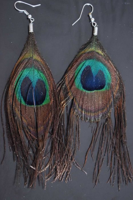 Kolczyki - ,,Pawie oczko '' plus drugie gratis.