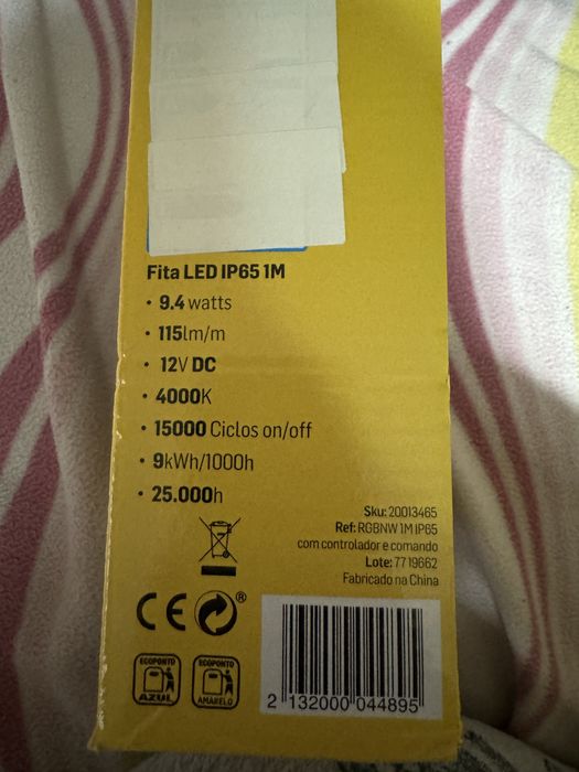 Led com um metro de fita