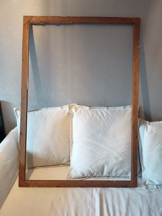 Stara rama do obrazu lustra duża 126 x 87,5 cm warto !!!
