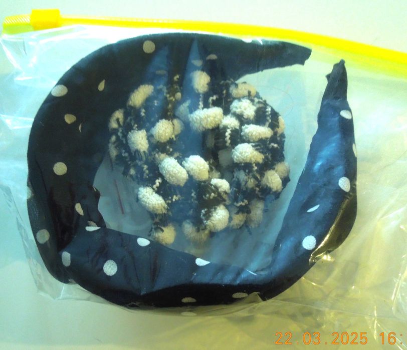 Opaska do Włosów-Węzeł-Supeł-Szeroka Czarna-Sprężysta + Frotka- Nr.11