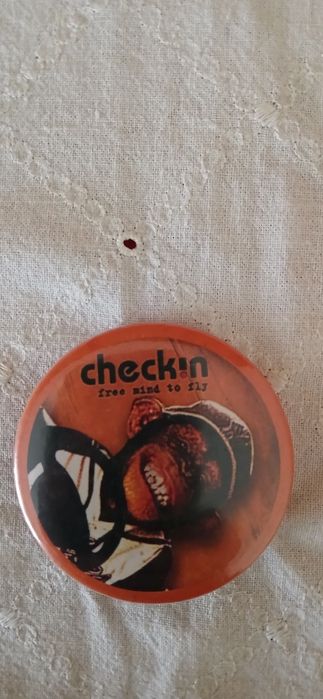 Crachá Checkin-free mind to fly