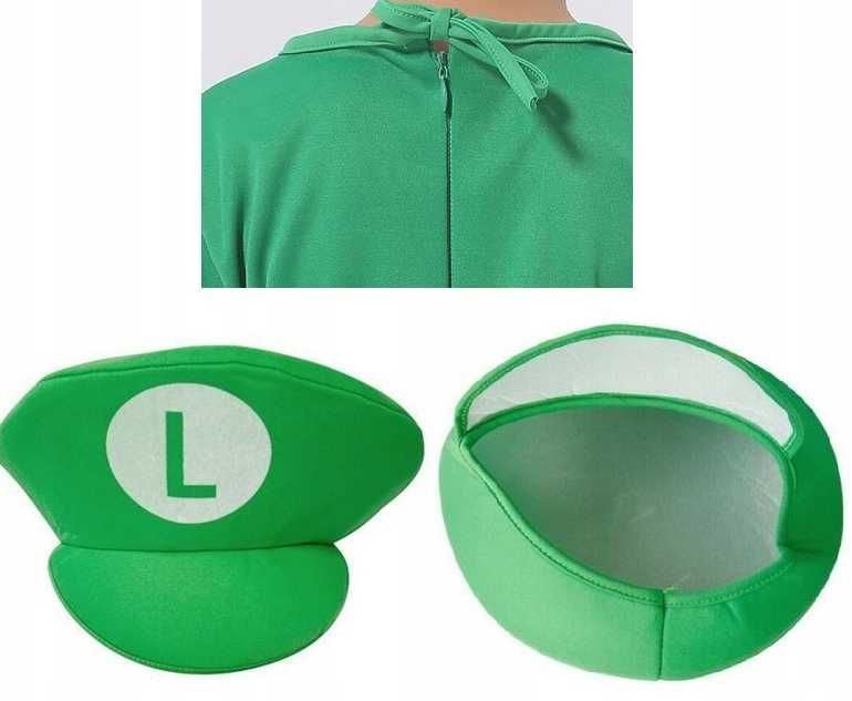 Strój Luigi Kostium Męski Przebranie Super Mario Bross rozm. L Ż32