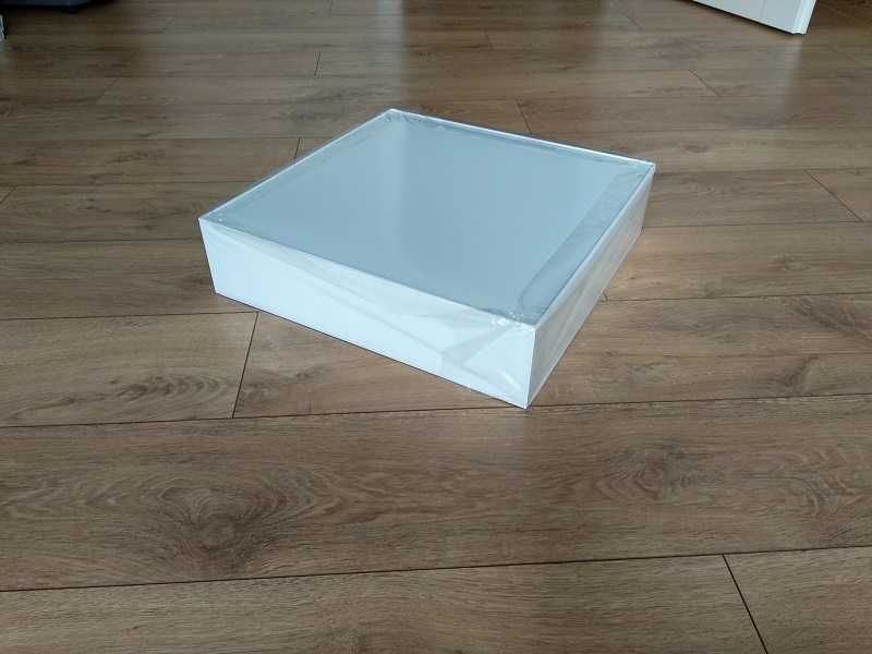 2 x lampa plafon kwadratowy biała i czarna