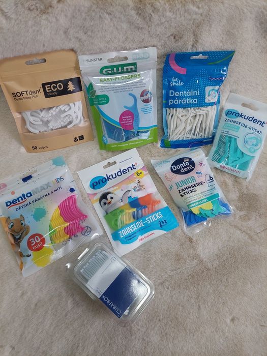 Зубні флоси,зубні нитки,міжзубні йоршики