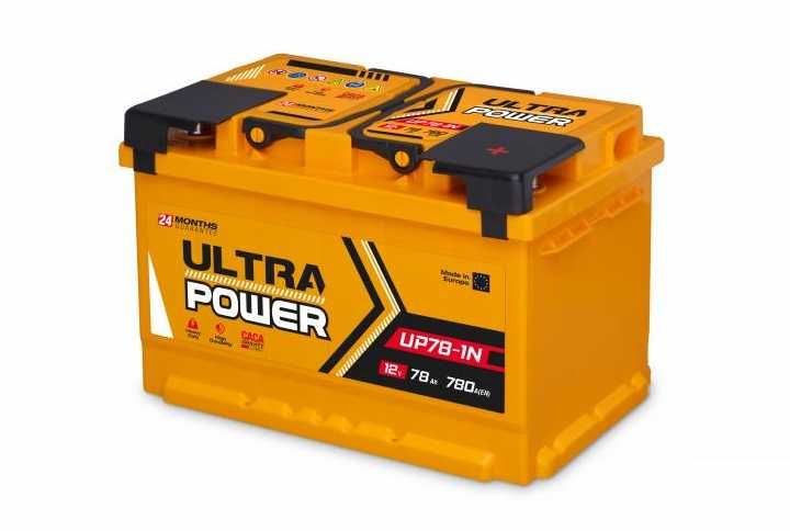 Akumulator Ultra Power 12V 78Ah 780A Mocna Ukraina 18,45Kg